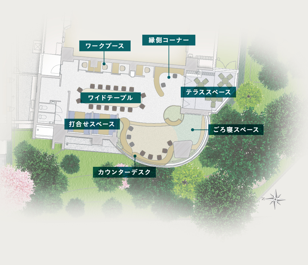 ワーキングスタジオ概念イラスト