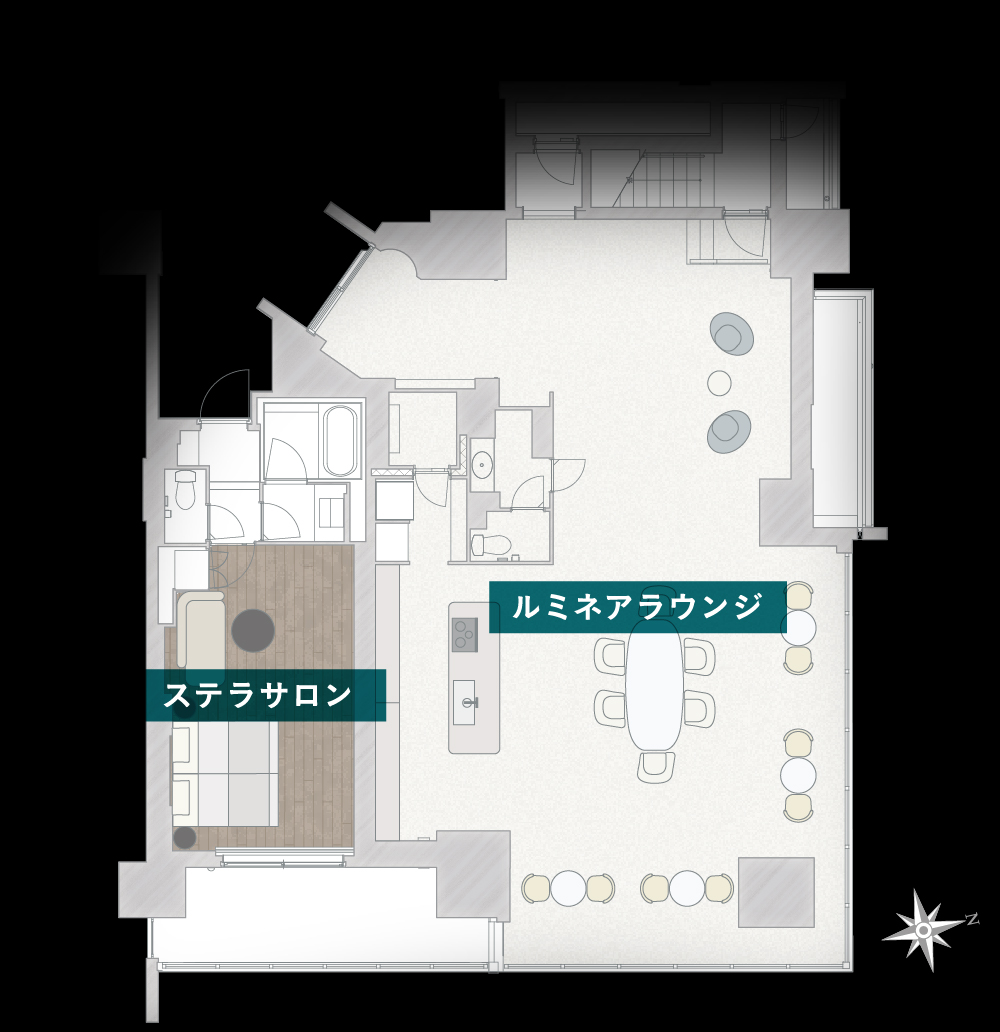 ルミネアラウンジ概念イラスト