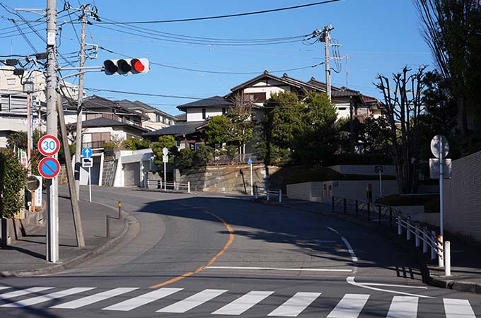 現地周辺の街並み