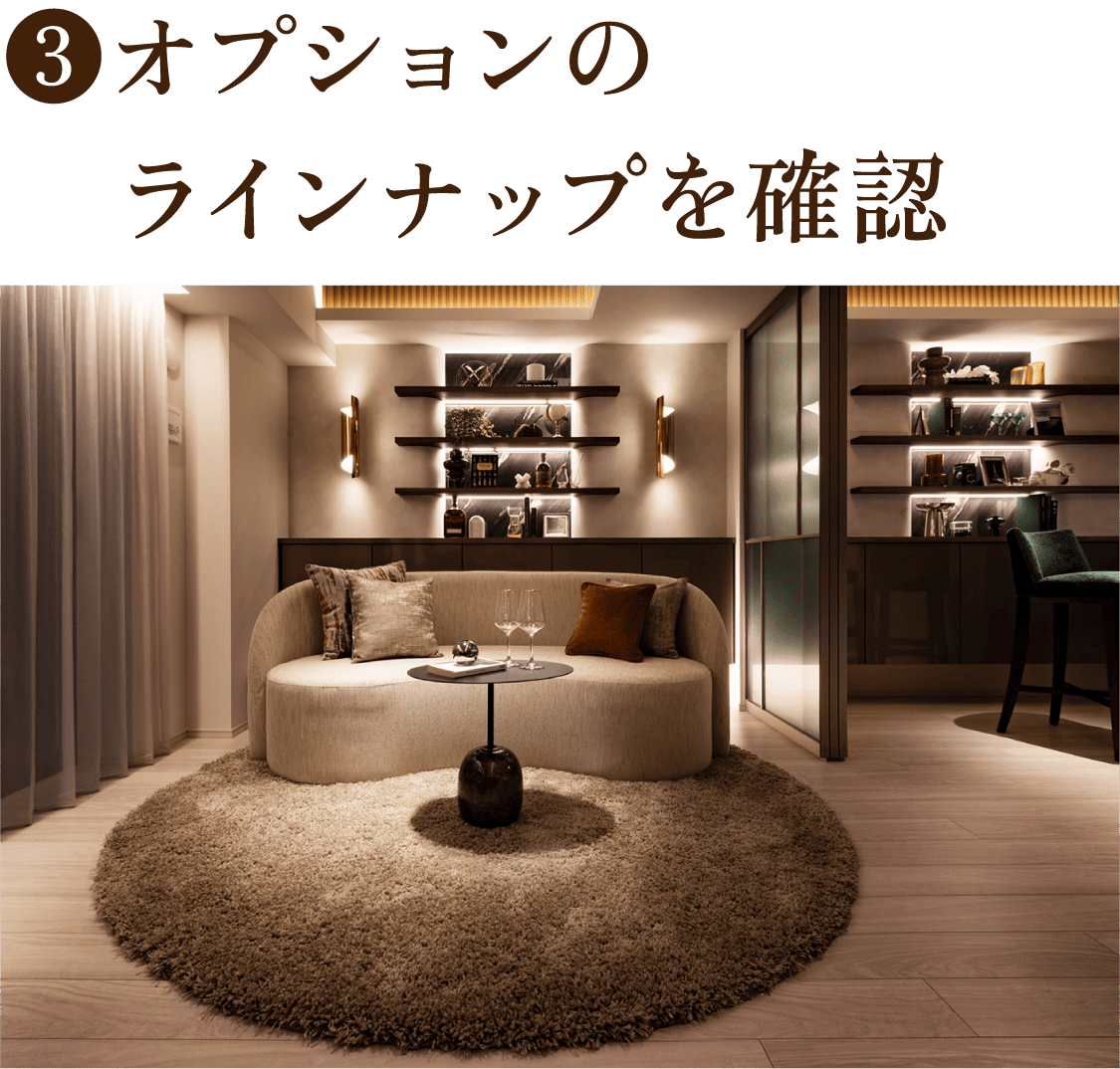 オプションのラインナップを確認