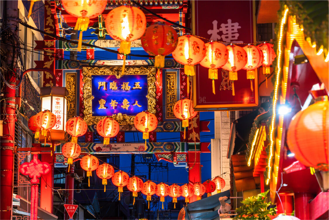 横浜中華街（約2,100ｍ）