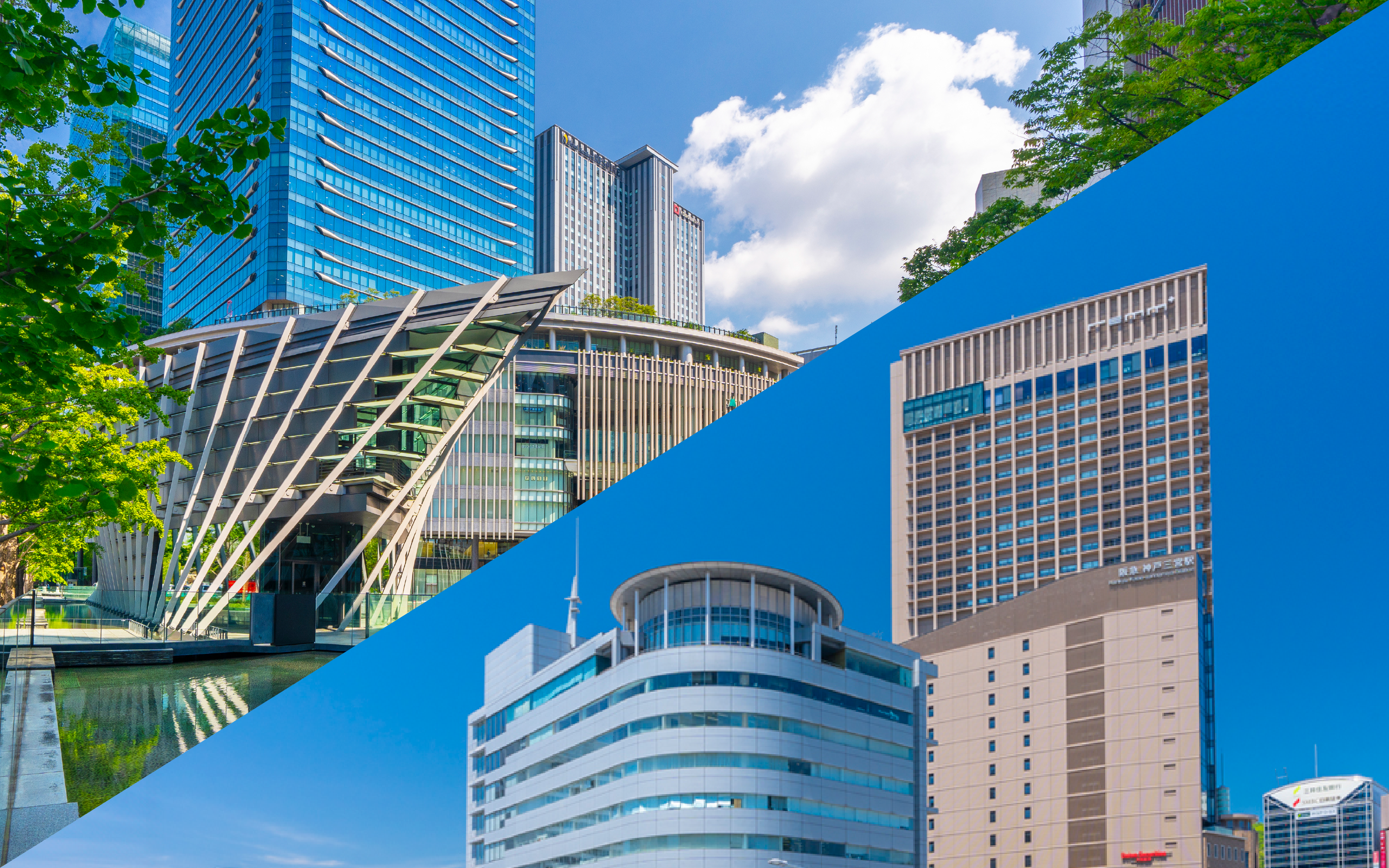 写真左：大阪・写真右：三ノ宮（提供写真）