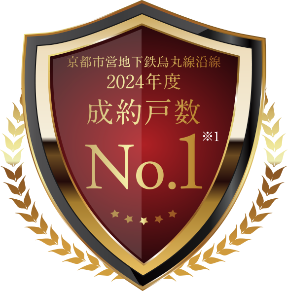 京都市営地下鉄烏丸線沿線2024年度成約戸数No.1※1
