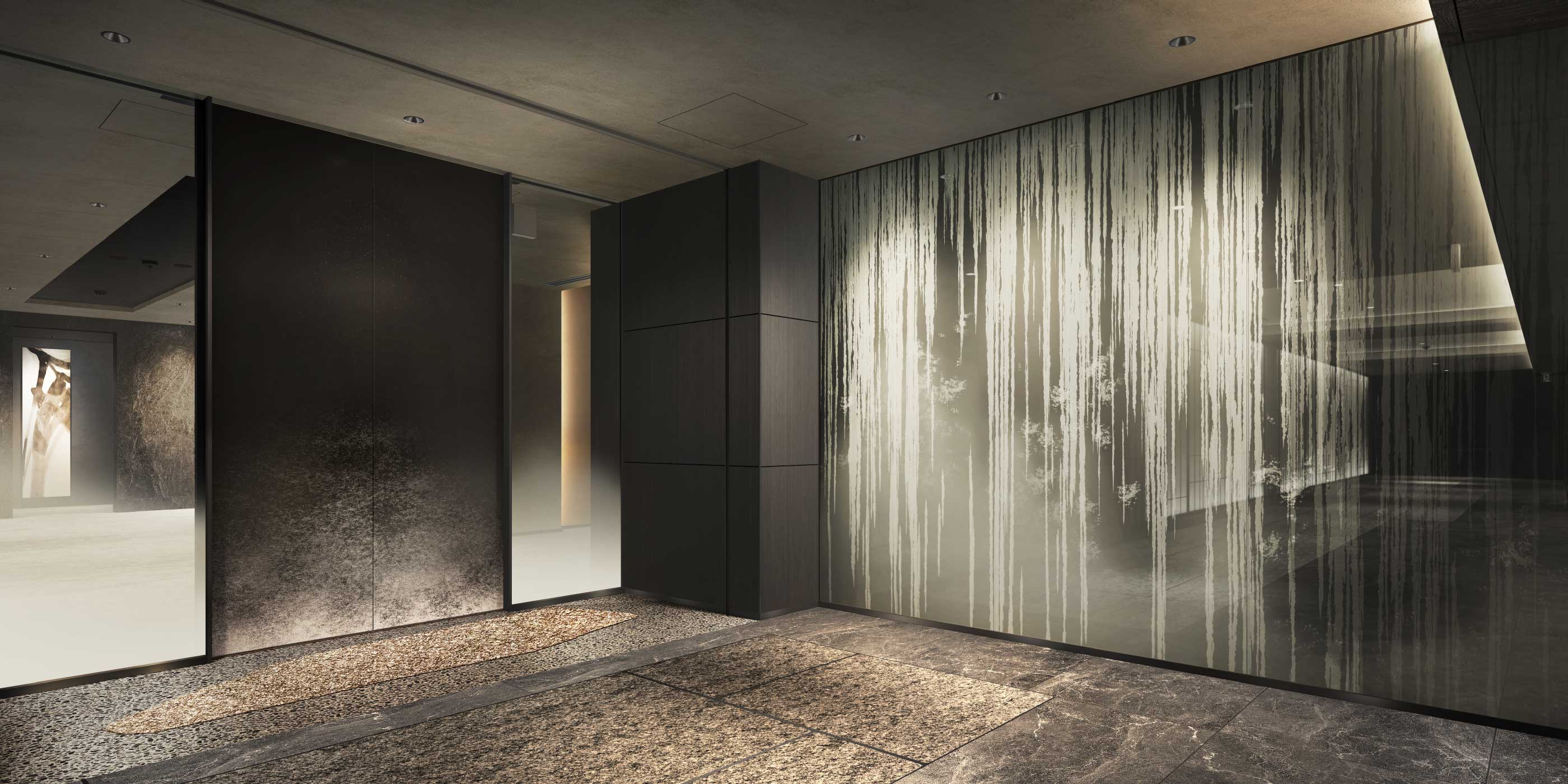 プレミスト京都 三条堀川:エントランスコリドー完成予想図