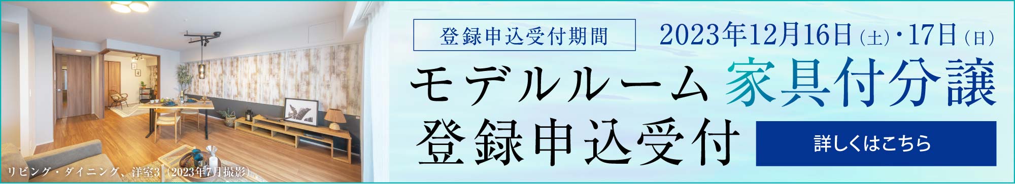 モデルルーム家具付分譲