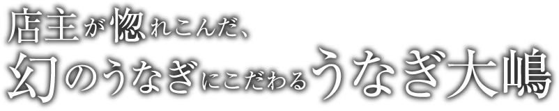 店主が惚れこんだ、幻のうなぎにこだわるうなぎ大嶋