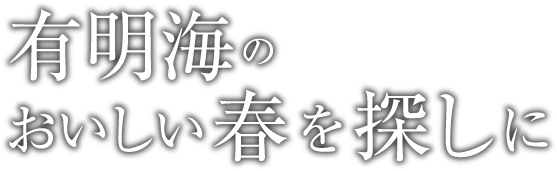 有明海のおいしい春を探しに