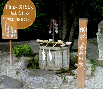 「百薬の長」として親しまれる神水「長寿の水」