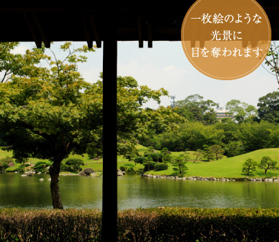 一枚絵のような光景に目を奪われます