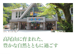 高尾山に育まれた、豊かな自然とともに過ごす