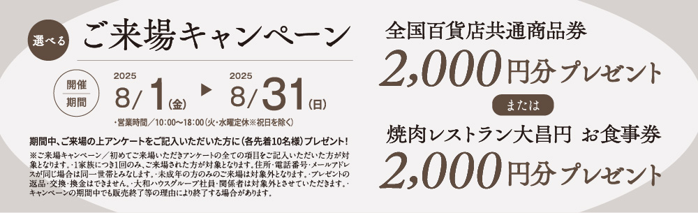 ご来場キャンペーン