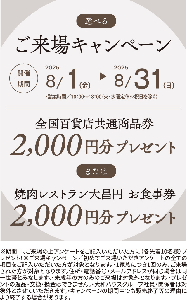 ご来場キャンペーン