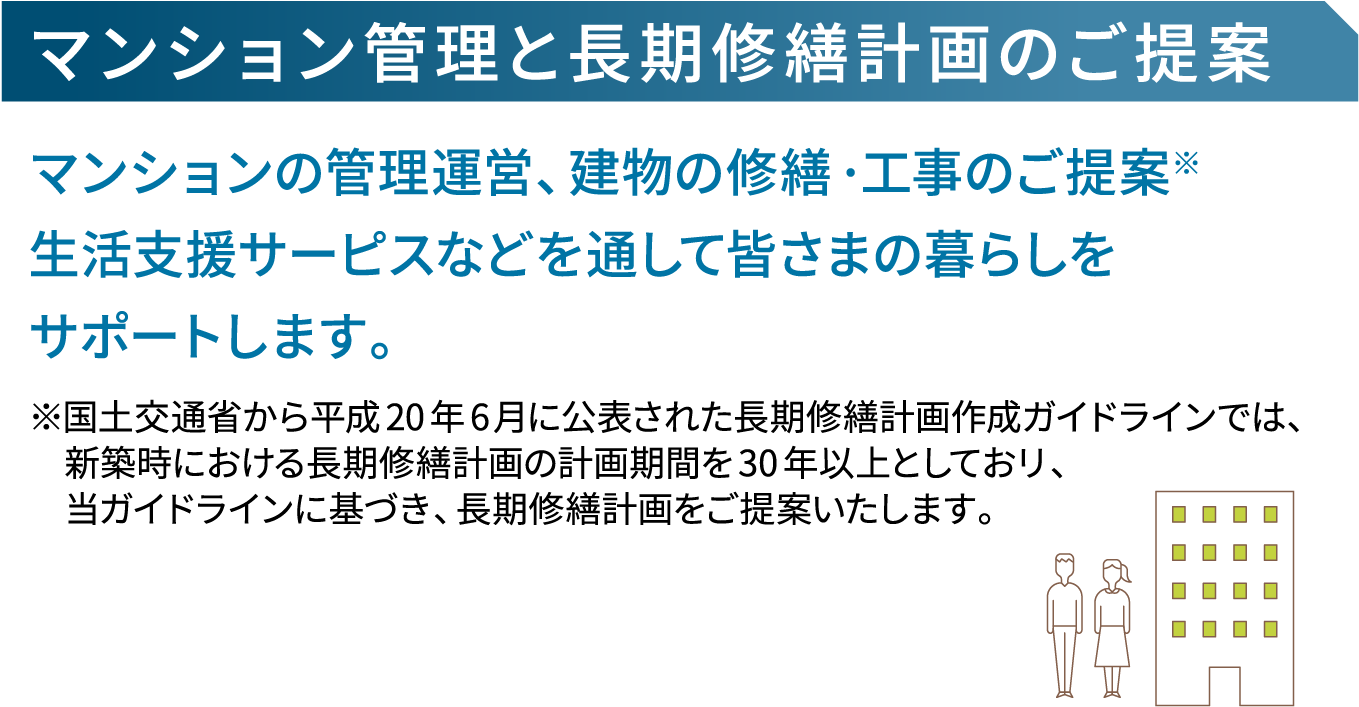 マンション管理と長期修繕計画のご提案