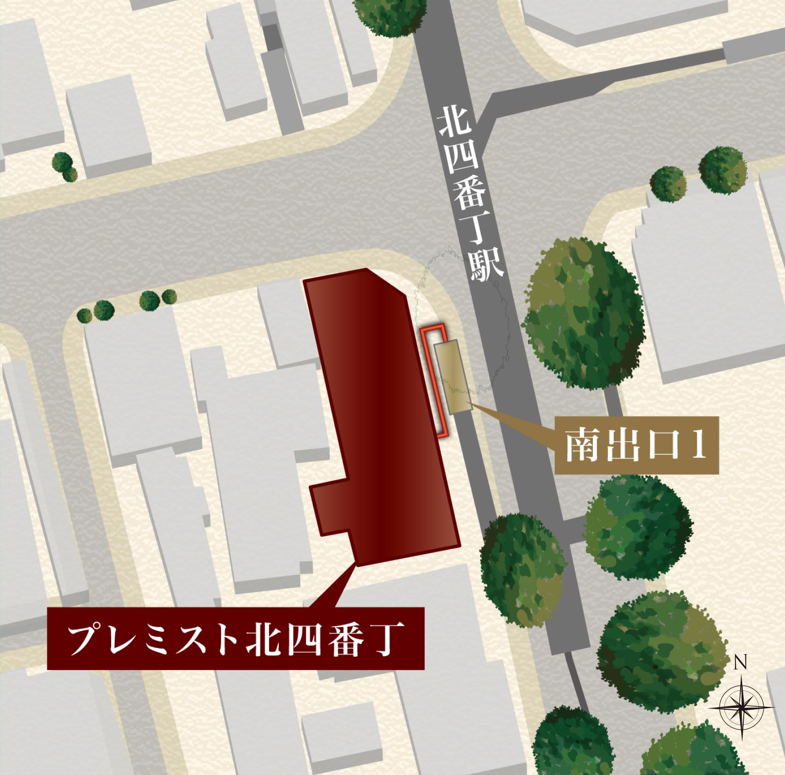 駅徒歩概念図