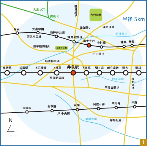 半径5km以内にも楽しそうな場所がたくさん！