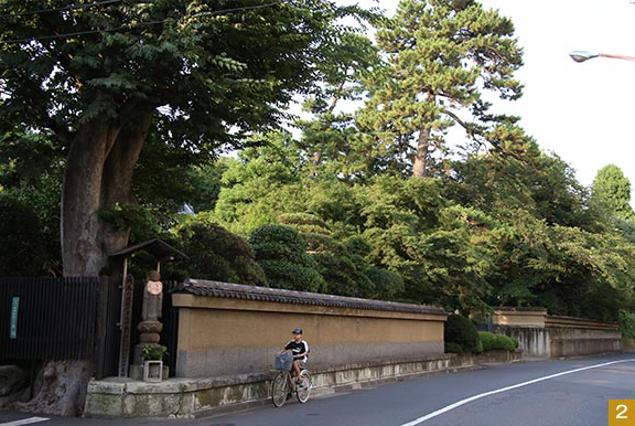 三宝寺の近く。まるで鎌倉や茅ヶ崎のような雰囲気。
