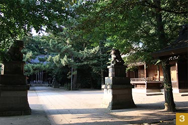 石神井氷川神社は「石神井のお氷川様」と親しまれる。