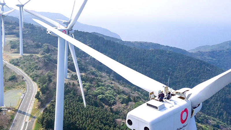風力発電の写真