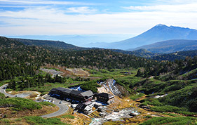 東日本最高峰にある藤七温泉