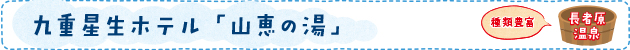 九重星生ホテル「山恵の湯」