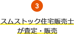 3.スムストック住宅販売士が査定・販売