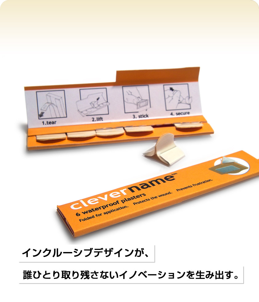インクルーシブデザインが、
誰ひとり取り残さないイノベーションを生み出す。