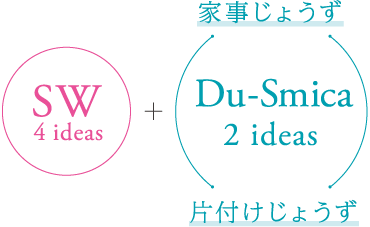 SW 4ideas+Du-Smica 2ideas(家事じょうず・片付けじょうず)