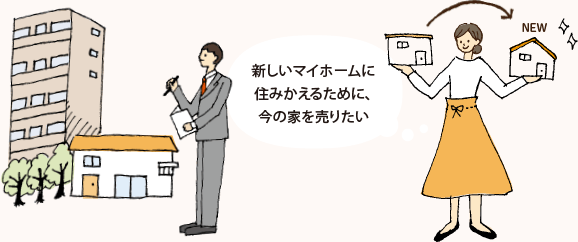 新しいマイホームに住みかえるために、今の家を売りたい